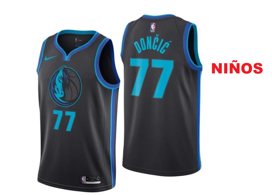 Luka Doncic, Dallas Mavericks (City Edition 2019) -NIÑOS - Haga click en la imagen para cerrar